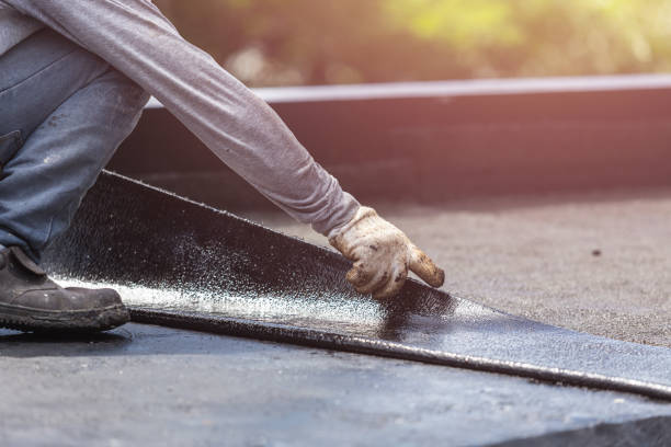 Professional Basement Waterproofing technician working in Dorchester, NJ